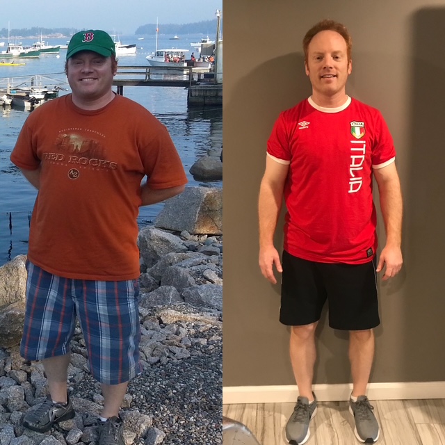 Aaron's transformation — before and after