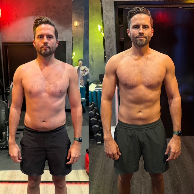 Reilly's transformation — before and after